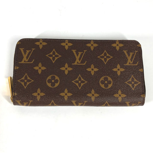 LOUIS VUITTON M41895 モノグラム ジッピーウォレット ラウンドファスナー 長財布 モノグラムキャンバス レディース フューシャ ブラウン
