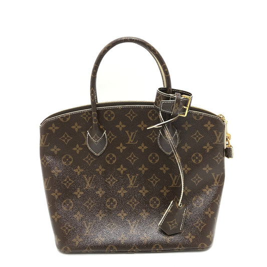 LOUIS VUITTON M40597 シャイニーモノグラム ロックイットPM トートバッグ カバン ハンドバッグ キャンバス レディース ブラウン