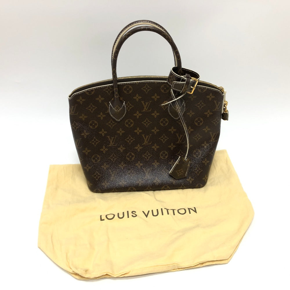 LOUIS VUITTON M40597 シャイニーモノグラム ロックイットPM トートバッグ カバン ハンドバッグ キャンバス レディース ブラウン