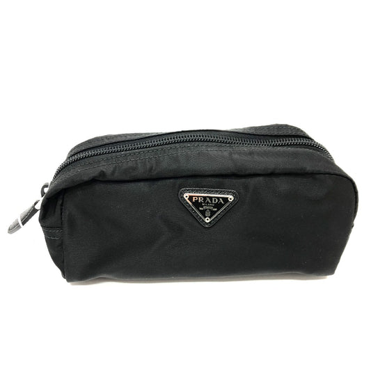 PRADA 1NA350 トライアングルロゴ メイクポーチ 化粧ポーチ ポーチ ナイロン レディース NERO ブラック