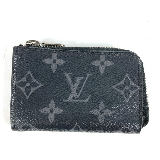 LOUIS VUITTON M63536 モノグラムエクリプス ポルトモネ ジュール L字ファスナー 財布 小銭入れ コインケース モノグラムエクリプスキャンバス メンズ ブラック