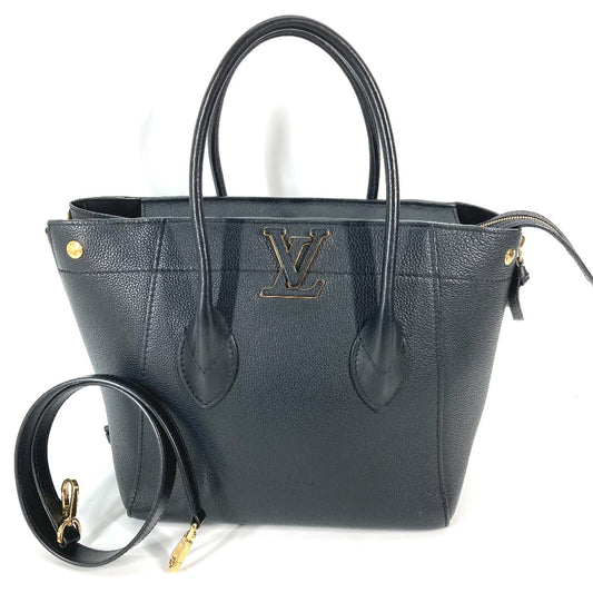 LOUIS VUITTON M54843 カバン フリーダム 2WAY トートバッグ 肩掛け ショルダーバッグ ハンドバッグ トリヨンレザー レディース ノワール ブラック