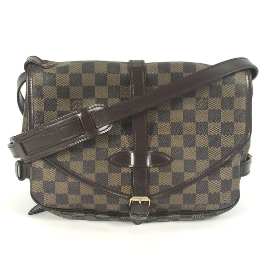 LOUIS VUITTON N48081 ダミエ ソミュール30 斜め掛け カバン バッグ ショルダーバッグ ダミエキャンバス レディース エベヌ ブラウン