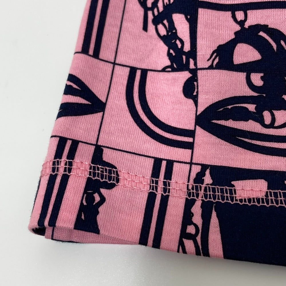 HERMES アパレル 半袖 ブライズ ド ガラ アン デソルドレ アパレル トップス 半袖Tシャツ コットン レディース ピンク