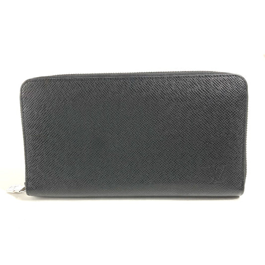 LOUIS VUITTON M30056 タイガ ジッピー・オーガナイザー NM ラウンドファスナー 長財布 タイガレザー メンズ アルドワーズ ブラック