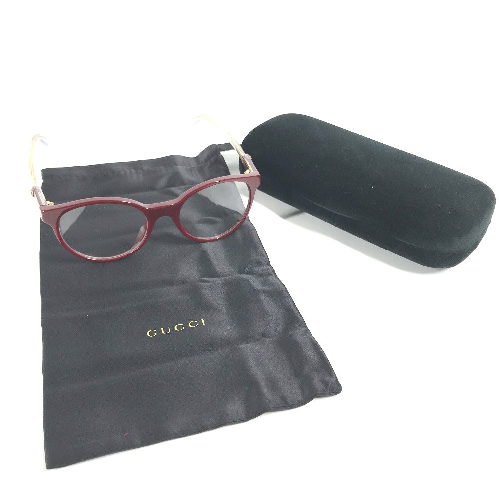 GUCCI GG0487OA 伊達眼鏡 メガネ アイウェア GG ロゴ 眼鏡 プラスチック ユニセックス ゴールド