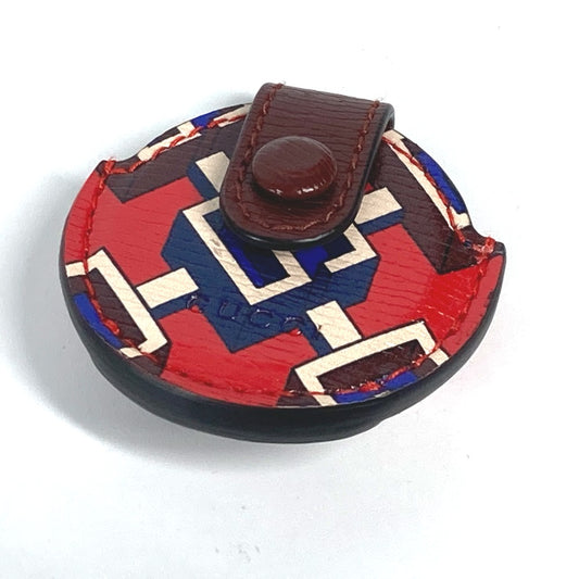GUCCI AirTagホルダー エアタグ apple アップル カバー チャーム レザー ユニセックス レッド