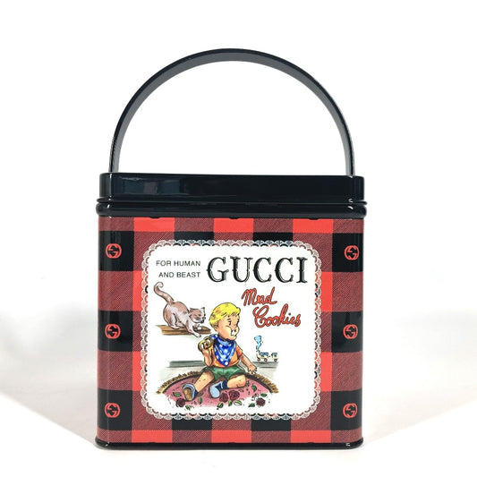 GUCCI 634132 ボックス 総柄 BOX カバン バニティバッグ インテリア ハンドバッグ レジン レディース レッド