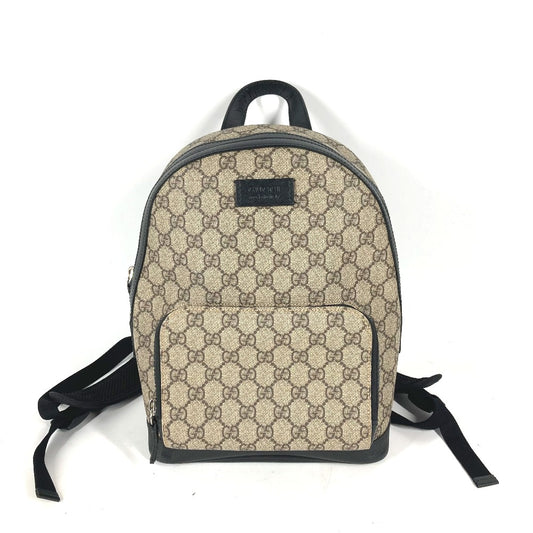 GUCCI 429020 GGスプリーム バックパック カバン ロゴ リュックサック GGスプリームキャンバス ユニセックス ベージュ