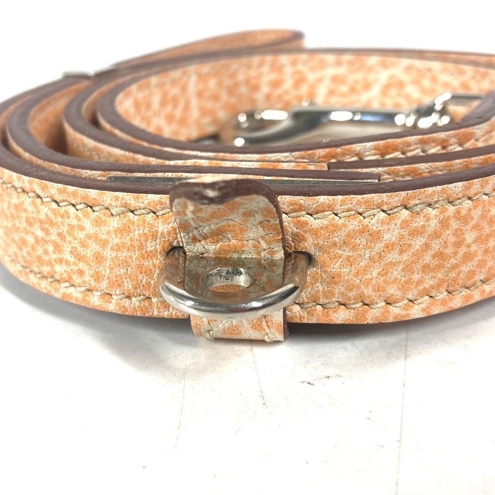 HERMES ドッグリード ダルメシアン ペット 犬 ドッグ リード ブッフルスキッパー ユニセックス オレンジ
