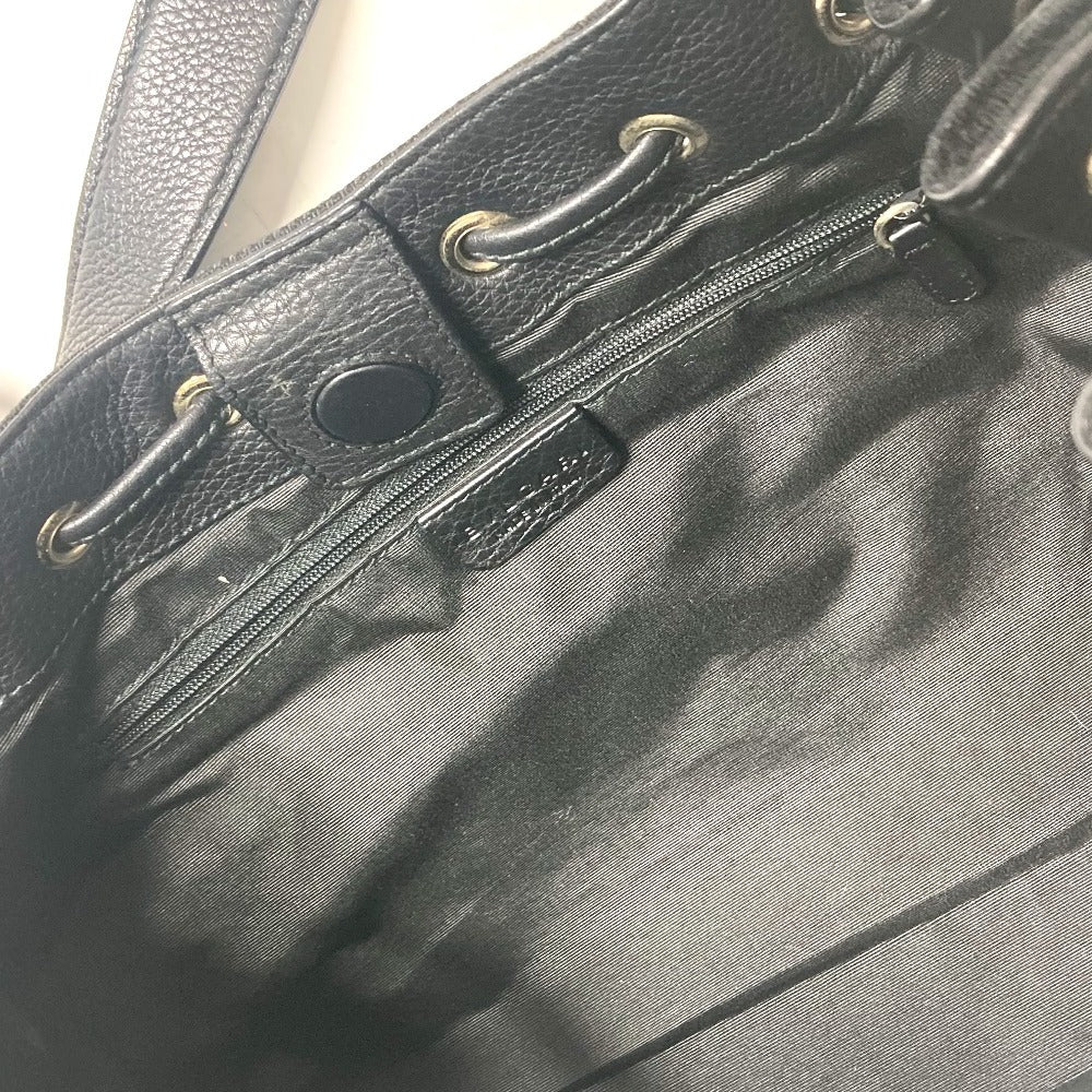BVLGARI ロゴマニア カバン 肩掛け トートバッグ ショルダーバッグ レザー/キャンバス レディース ブラック