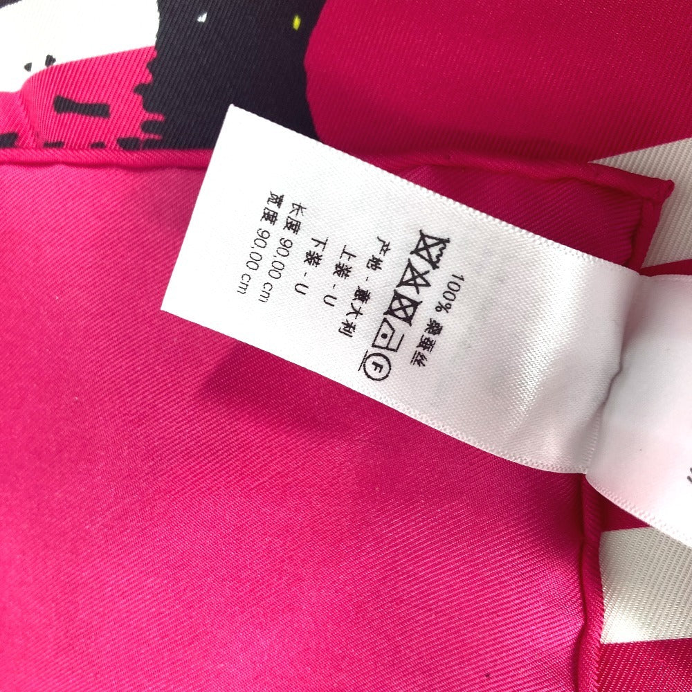 Dior 22ANP090I610 蝶 バタフライ スカーフ シルク レディース ピンク