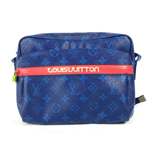 LOUIS VUITTON M43829 モノグラム・パシフィック メッセンジャーPM カバン 斜め掛け ショルダーバッグ モノグラムキャンバス ユニセックス ブルー