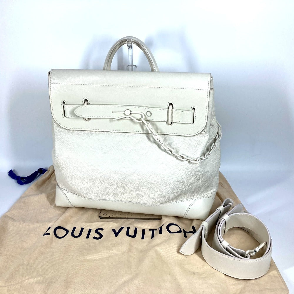 LOUIS VUITTON M53279 モノグラム トリヨン スティーマーPM カバン トートバッグ 2WAYバッグ ショルダーバッグ ハンドバッグ トリヨンレザー メンズ ブロン ホワイト