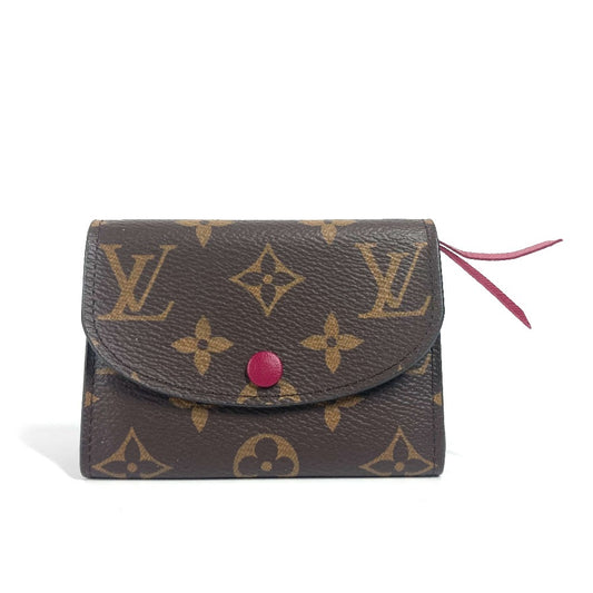 LOUIS VUITTON M41939 モノグラム ポルトモネ・ロザリ コンパクトウォレット 2つ折り財布 モノグラムキャンバス ユニセックス フューシャ ピンク