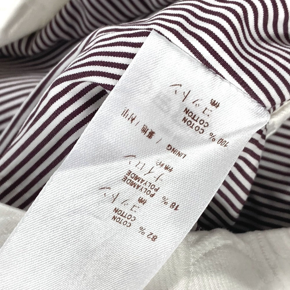 LOUIS VUITTON Monogram Logo Apparel Bottoms Skirt Cotton Women's White