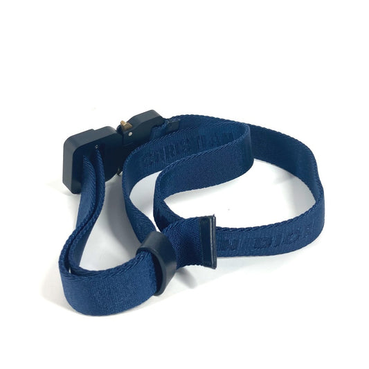 Dior CD Logo Roller Gacha Belt, Accessory, Pants Belt, Canvas, Men's, Navy