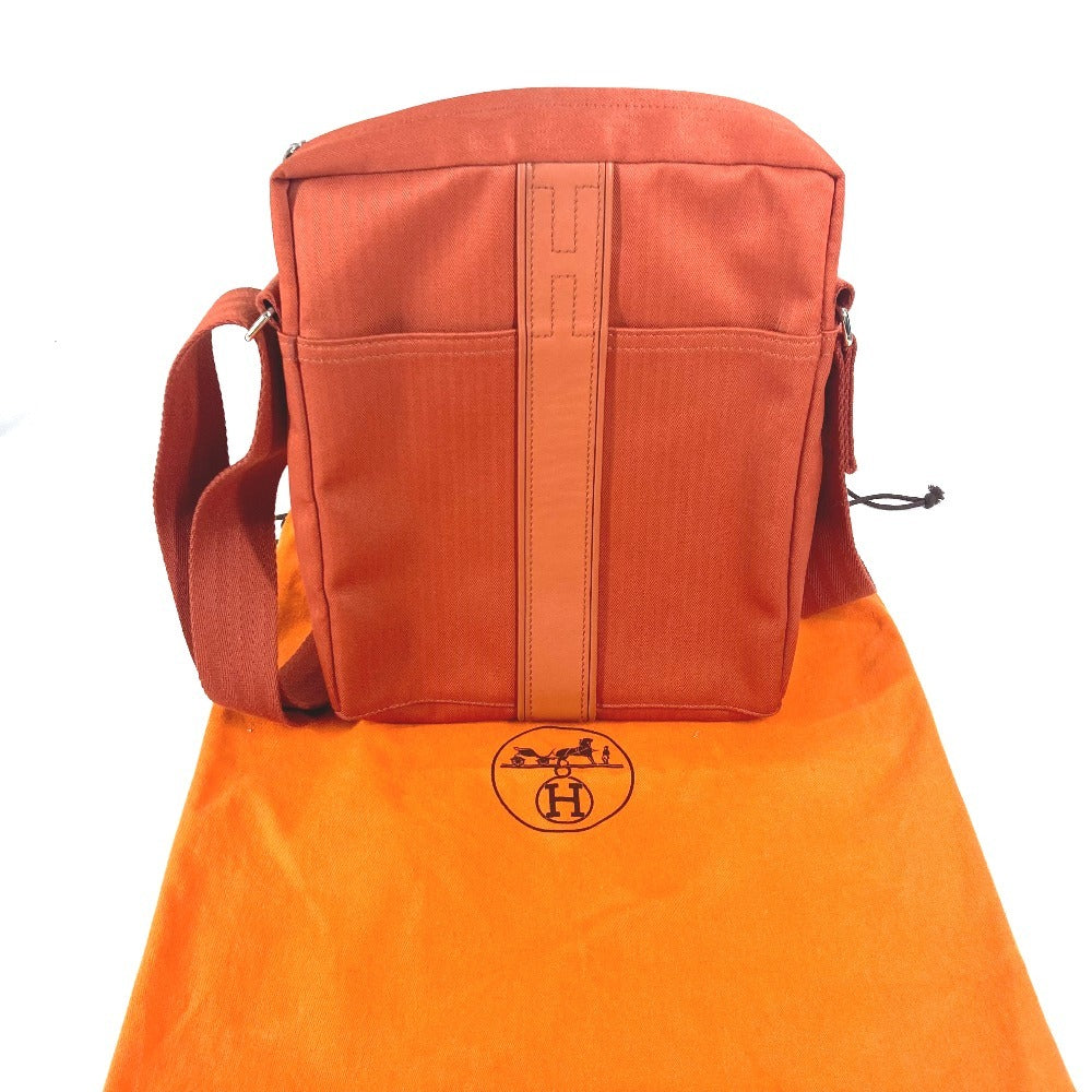 HERMES Acapulco Bandouliere PM Pochette, Crossbody Bag, Shoulder Bag, Nylon Canvas, Unisex, Orange