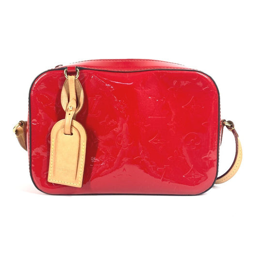 LOUIS VUITTON M90368 Monogram Vernis Santa Monica Bag 2WAY Bag Handbag Crossbody Shoulder Bag Monogram Vernis Canvas Women's Cerise Red
