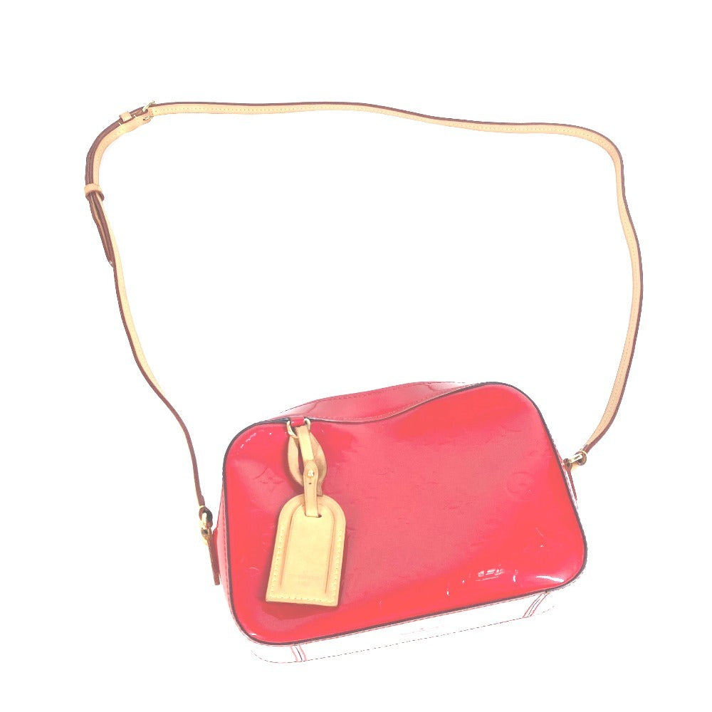 LOUIS VUITTON M90368 Monogram Vernis Santa Monica Bag, 2-Way Handbag, Crossbody Bag, Shoulder Bag, Monogram Vernis Canvas, Women's, Cerise, Red