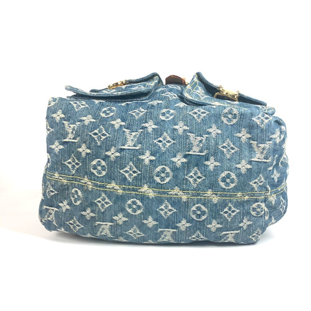 LOUIS VUITTON M95056 Monogram Denim Sac Ad GM Backpack, Monogram Denim, Unisex, Blue