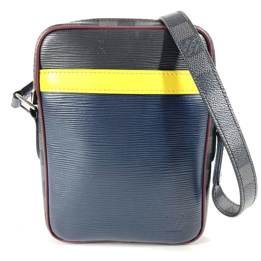 LOUIS VUITTON M55100 エピ ダミエグラフィット ダヌーヴ スリム カバン 斜め掛け ポシェット ショルダーバッグ ダミエグラフィットキャンバス ユニセックス ネイビー