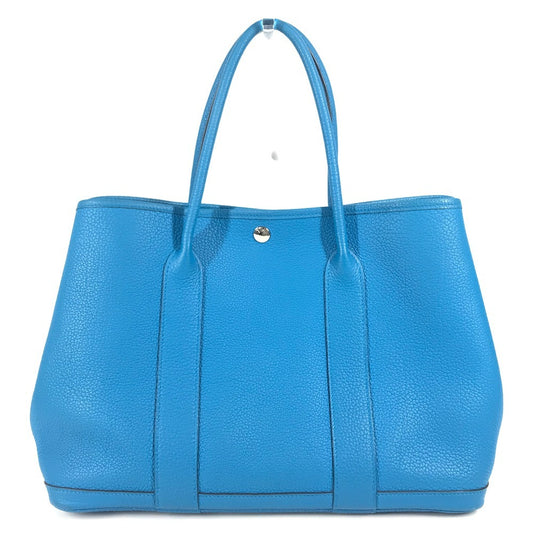 HERMES ガーデンパーティー PM ガーデンパーティPM 36 カバン ハンドバッグ バイカラー 肩掛け ショルダーバッグ トートバッグ ネゴンダ ユニセックス ブルー