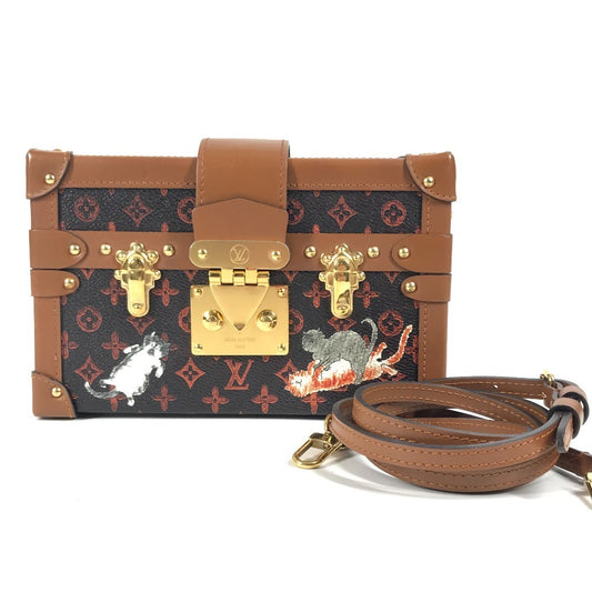 LOUIS VUITTON M44407 モノグラムキャットグラム プティット・マルNM プティットマルNM カバン クラッチバッグ 2WAYバッグ ショルダーバッグ モノグラムキャンバス ユニセックス ブラウン