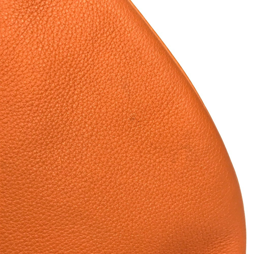 HERMES Gao Shoulder Bag, Leather, Women's, Orange