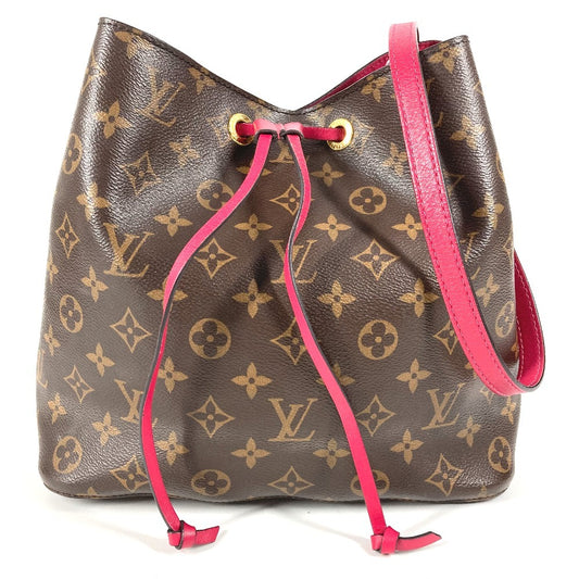 LOUIS VUITTON M43570 モノグラム ネオノエ カバン 肩掛け 巾着 斜め掛け ショルダーバッグ モノグラムキャンバス ユニセックス フリージア ピンク