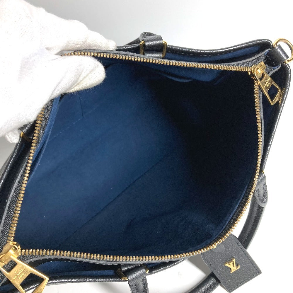 LOUIS VUITTON M46487 Monogram Empreinte Trianon MM Tote Bag, 2-Way Shoulder Bag, Monogram Empreinte Leather, Unisex, Noir Black