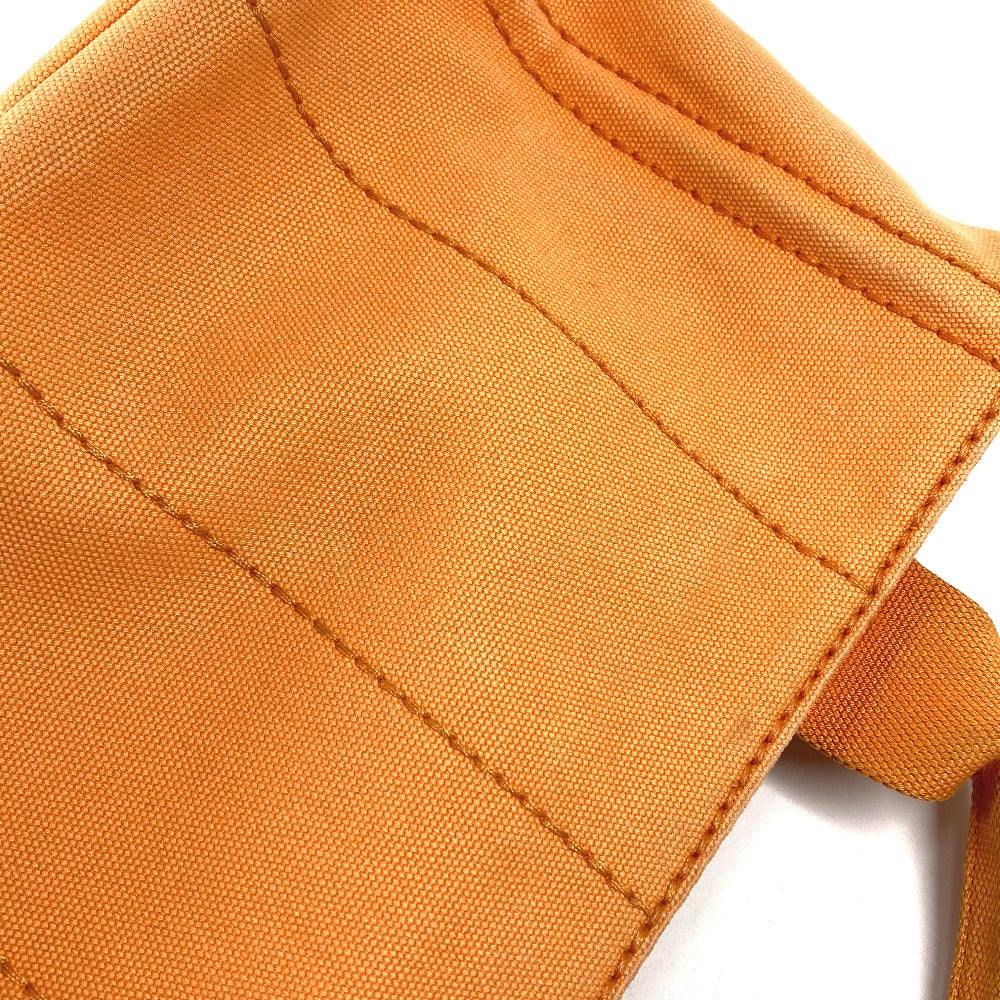 PRADA Canapa logo Handbag, Satchel bag, Tote bag Hand Bag Canvas Orange Used