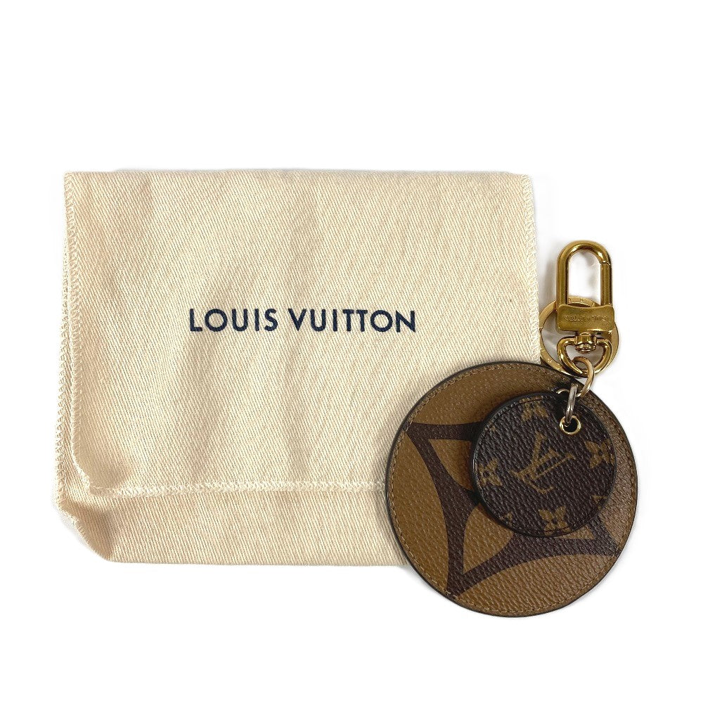 LOUIS VUITTON M69317 モノグラムジャイアント ポルトクレイリュストレ キーホルダー キーリング キーチェーン バッグチャーム モノグラムジャイアントキャンバス ユニセックス ブラウン