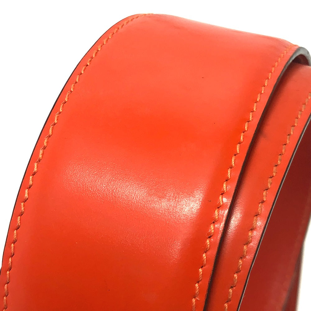 GUCCI 032 194 0979 GG Logo Fashion Accessory Belt Waist Belt Belt Leather Ladies Orange