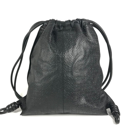 LOEWE Anagram Dragonfly Nest Print Backpack, Leather, Unisex, Black