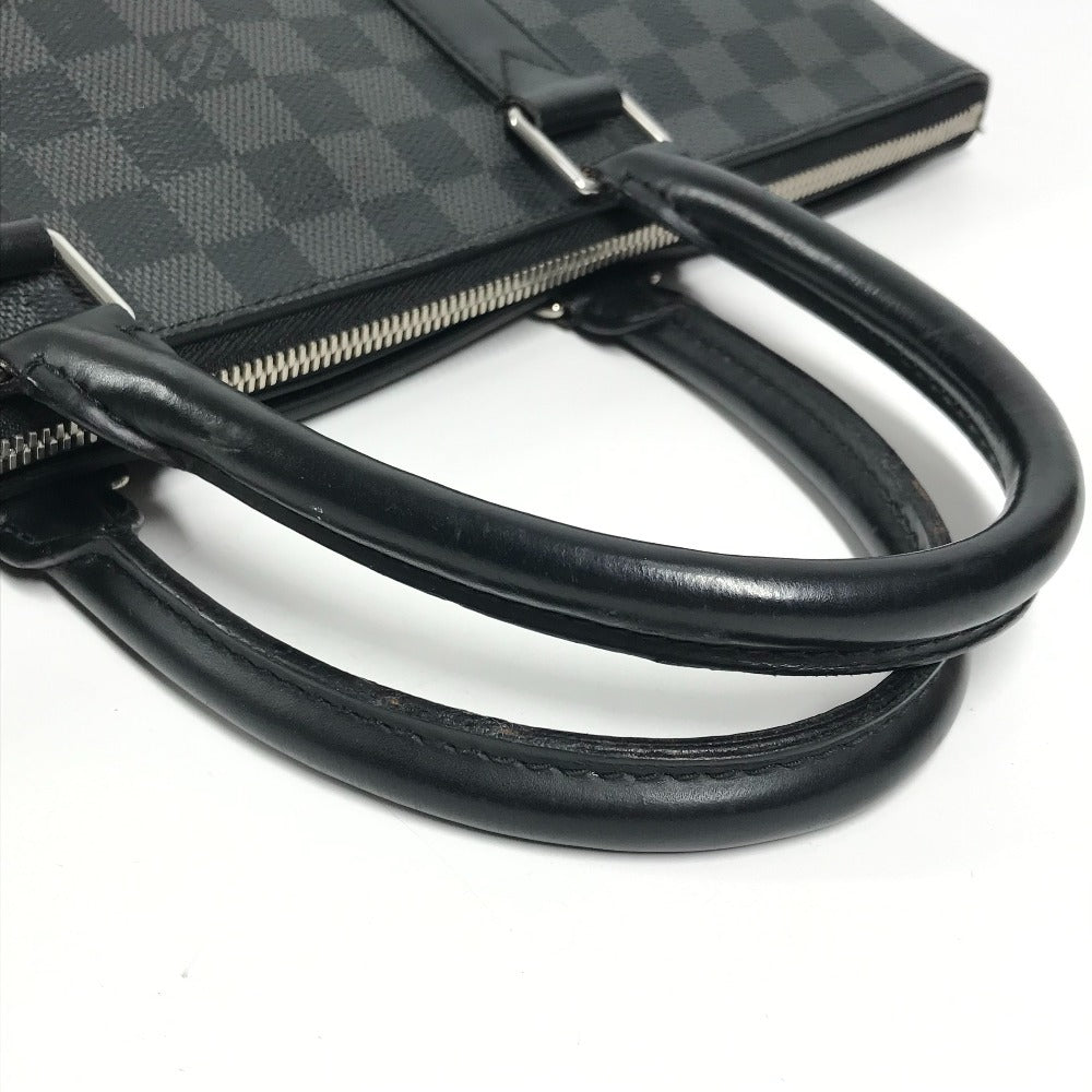 LOUIS VUITTON N40024 Damier Graphite Anton Briefcase Bag Tote Bag Document Bag Handbag Business Bag Damier Graphite Canvas Unisex Black
