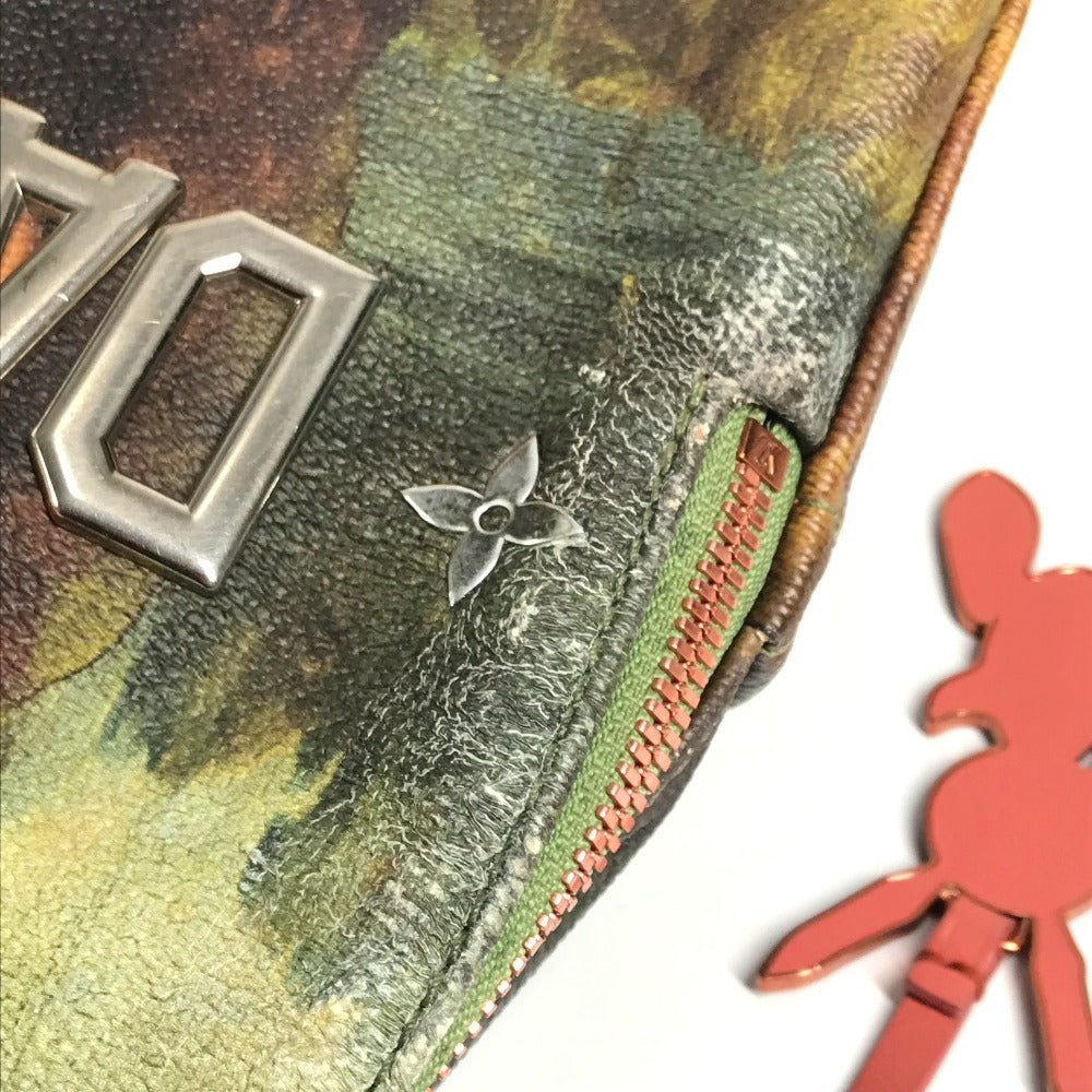 LOUIS VUITTON M43375 Masters Collection Mona Lisa Palm Springs Backpack Leather Unisex Khaki