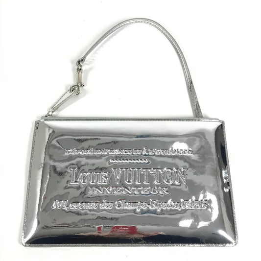 LOUIS VUITTON M95277 モノグラムミロワール ポシェット プラット ポーチ ショルダーバッグ クラッチバッグ 2WAYバッグ ハンドバッグ レザー ユニセックス シルバー