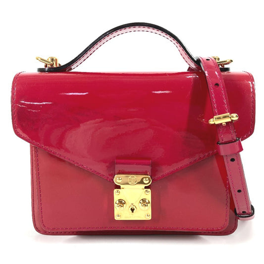 LOUIS VUITTON M91579 モノグラムヴェルニ モンソーBB モンソー BB カバン 2WAYバッグ ショルダーバッグ ハンドバッグ パテントレザー レディース ローズアンディアン パープル