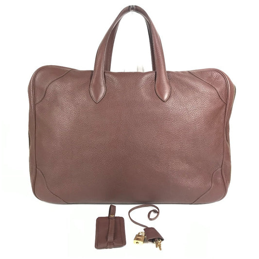 HERMES ヴィクトリア 45 ヴィクトリア45 カバン 旅行バッグ トラベルバッグ ハンドバッグ ボストンバッグ トリヨンクレマンス ユニセックス ブラウン
