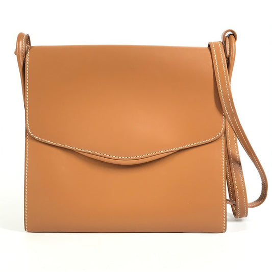 HERMES ヴィンテージ カバン 斜め掛け フラップ ショルダーバッグ ヴォーシャモニー レディース ナチュラル ブラウン