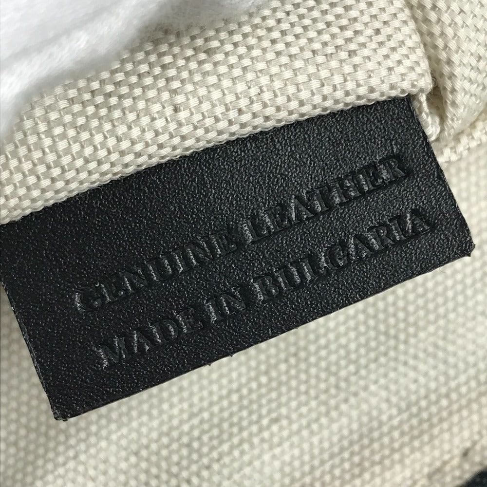 BALLY ロゴ ライン 斜め掛け ポシェット ショルダーバッグ レザー ユニセックス ブラック