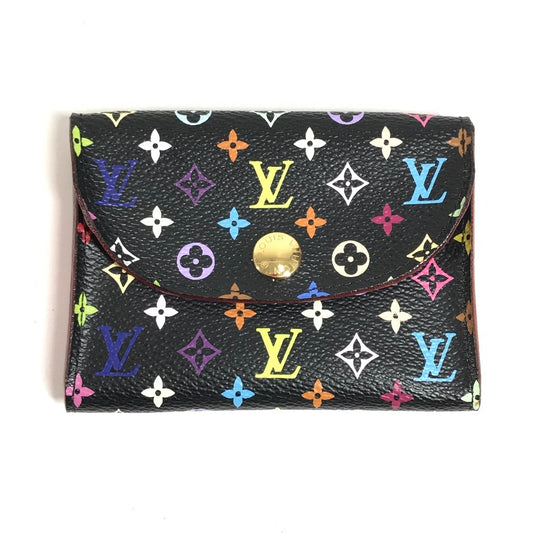 LOUIS VUITTON M66561 モノグラムマルチカラー アンヴェロップ カルト ドゥ ヴィジット 小銭入れ 財布 コインケース パスケース 名刺入れ カードケース モノグラムマルチカラーキャンバス レディース ブラック