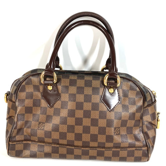 LOUIS VUITTON N60008 ダミエ ドゥオモ カバン ミニボストンバッグ ハンドバッグ ダミエキャンバス レディース エベヌ ブラウン