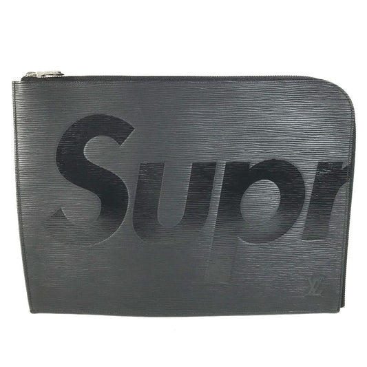 LOUIS VUITTON M67754 エピ シュプリーム supreme ポシェットジュールGM Pochette Jour GM Black clutch bag ポーチ クラッチバッグ エピレザー メンズ ノワール ブラック