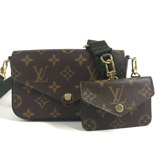 LOUIS VUITTON M80091 モノグラム ミュルティ ポシェット フェリシー 長財布 カバン 斜め掛け コインケース 小銭入れ ショルダーバッグ モノグラムキャンバス ユニセックス ブラウン