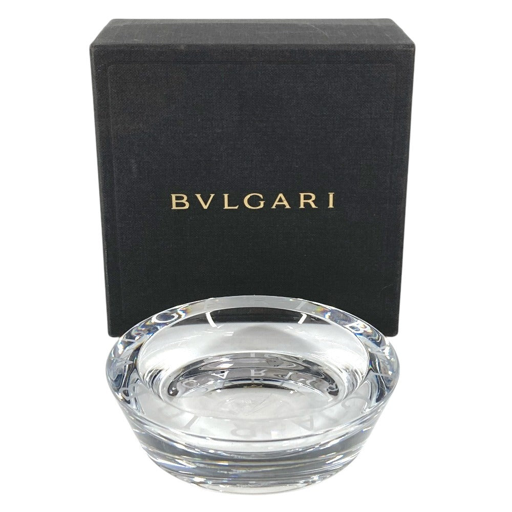 BVLGARI ローゼンタール Rosenthal ロゴ アッシュトレイ インテリア 灰皿 ガラス ユニセックス クリア