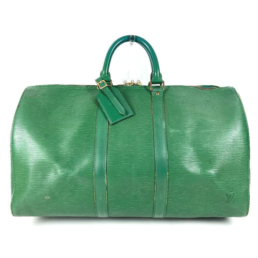 LOUIS VUITTON M42974 エピ キーポル45 キーポル 45 カバン ハンドバッグ 旅行バッグ トラベルバッグ ボストンバッグ エピレザー ユニセックス ボルネオグリーン グリーン