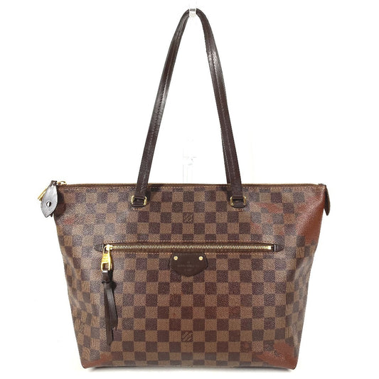 LOUIS VUITTON N41013 ダミエ イエナMM 肩掛け イエナ MM カバン ショルダーバッグ 肩掛け トートバッグ ダミエキャンバス ユニセックス エベヌ ブラウン