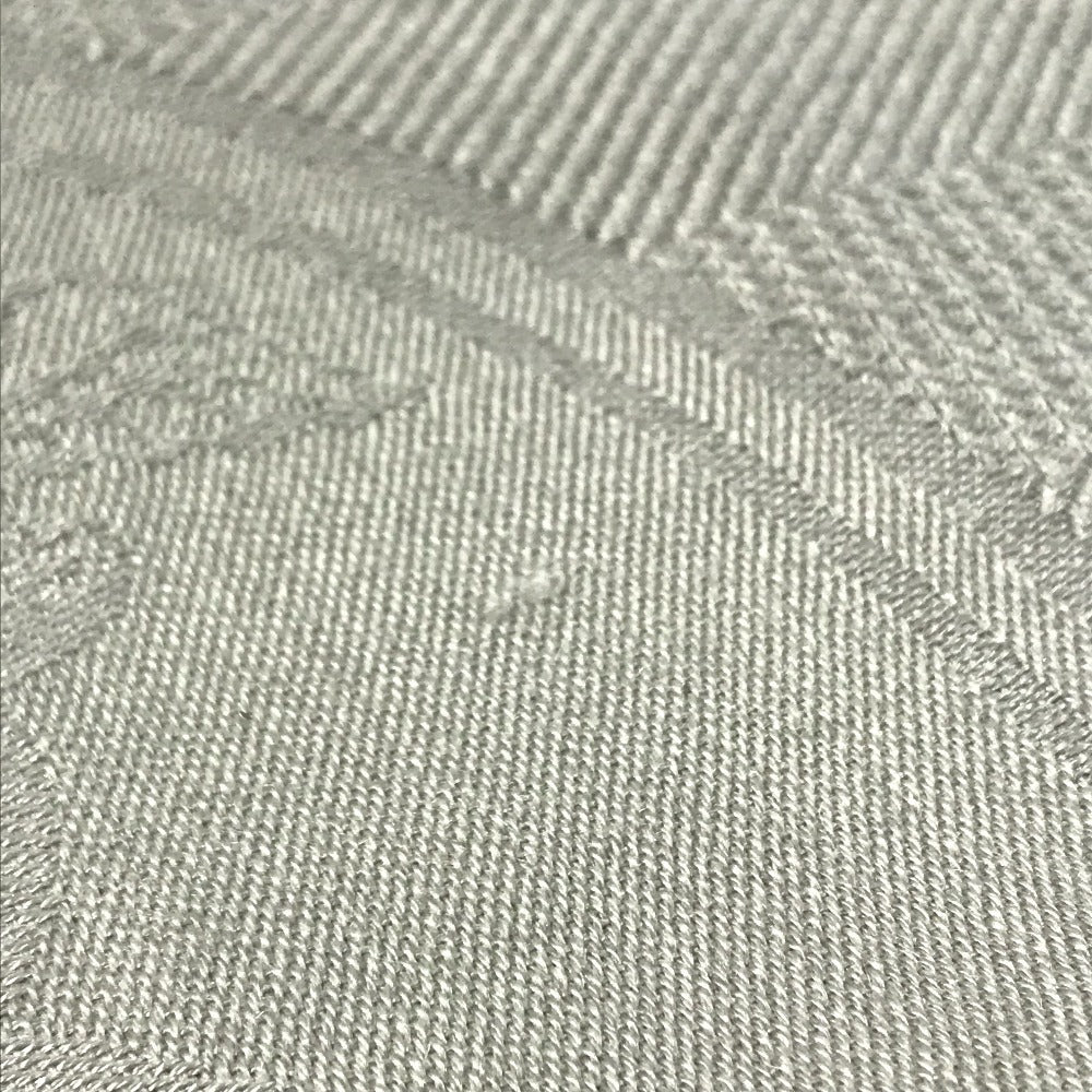 HERMES Stole/Shawl New Libris New Libris Shawl Fringe Scarf Stole/Shawl Cashmere / silk gray Used